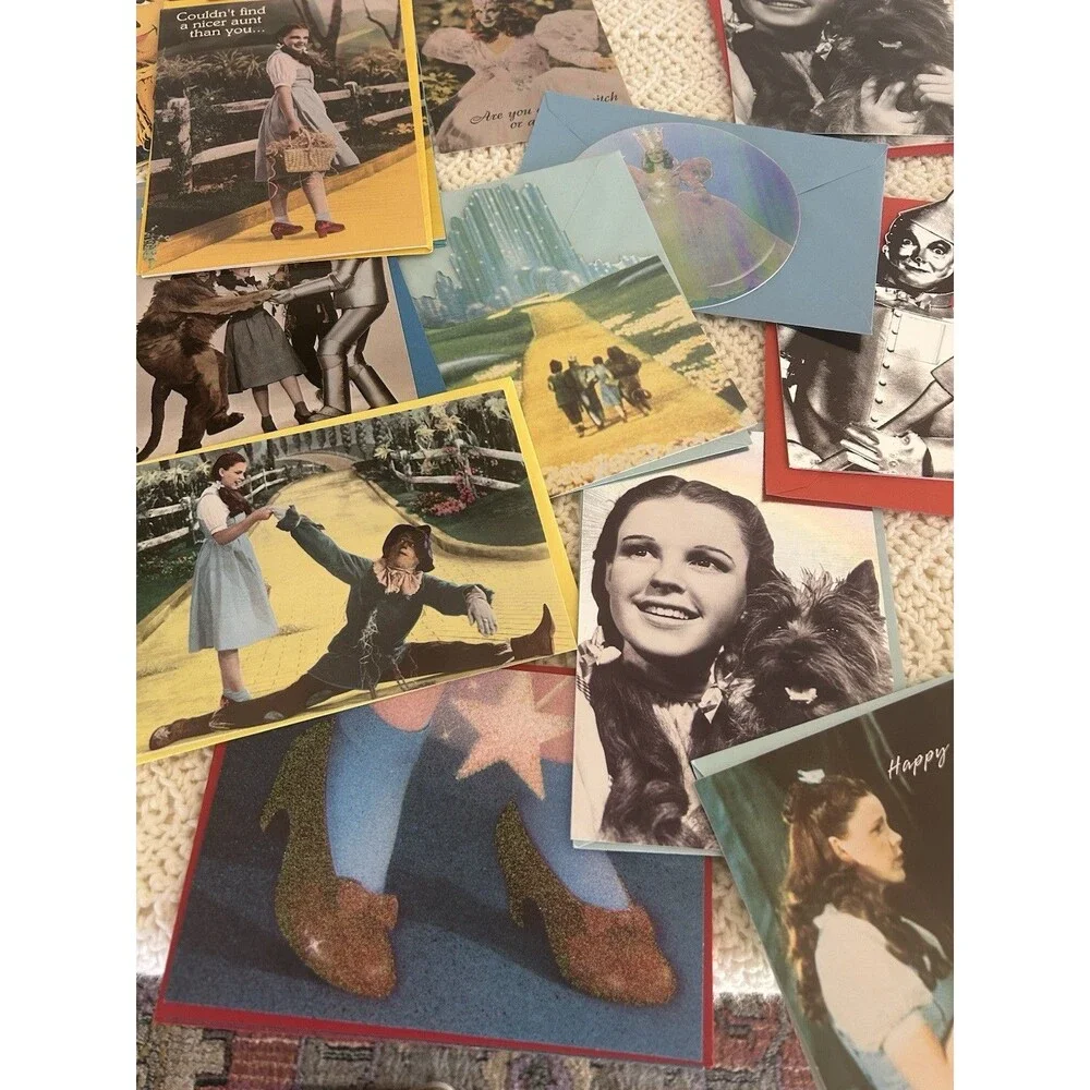 VTG 1960’s Wizard Of Ozz Post Card Black Greeting Card Lot 25+ Items
